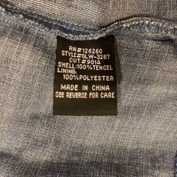 Women's Velvet Heart Blue Denim maxi Wrap skirt w tie belt size L - Picture 6 of 7